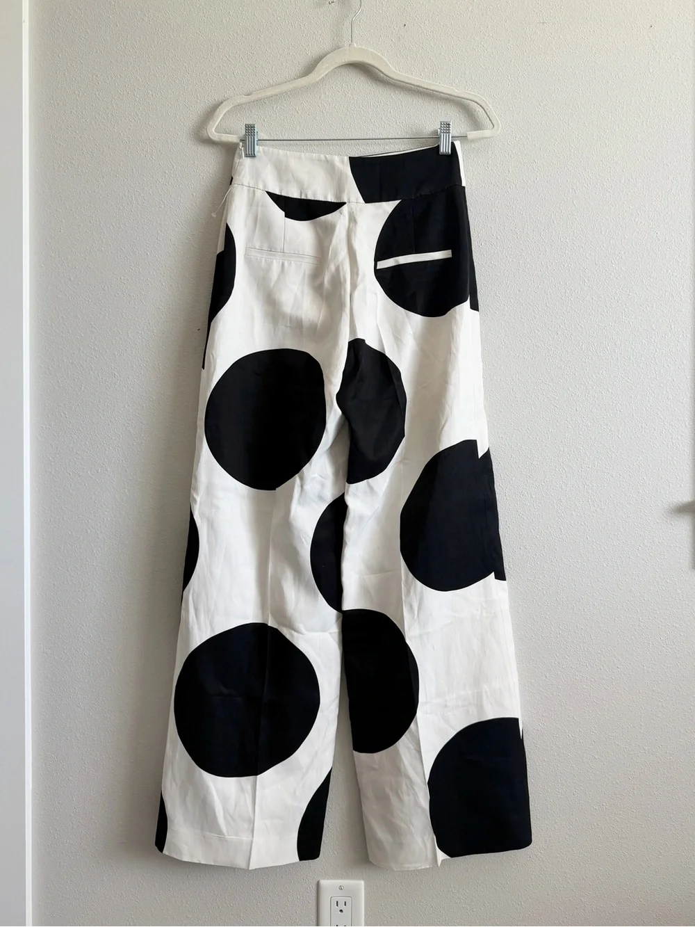 NEW Zara Polka Dot Wide Leg Pants Size Small